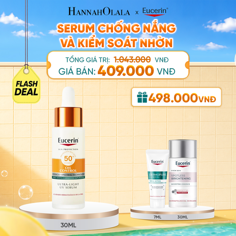  FD4: SERUM CHỐNG NẮNG KIỂM SOÁT DẦU EUCERIN OIL CONTROL ULTRA-LIGHT UV DAILY SERUM SPF50+ PA++++ 30ML 