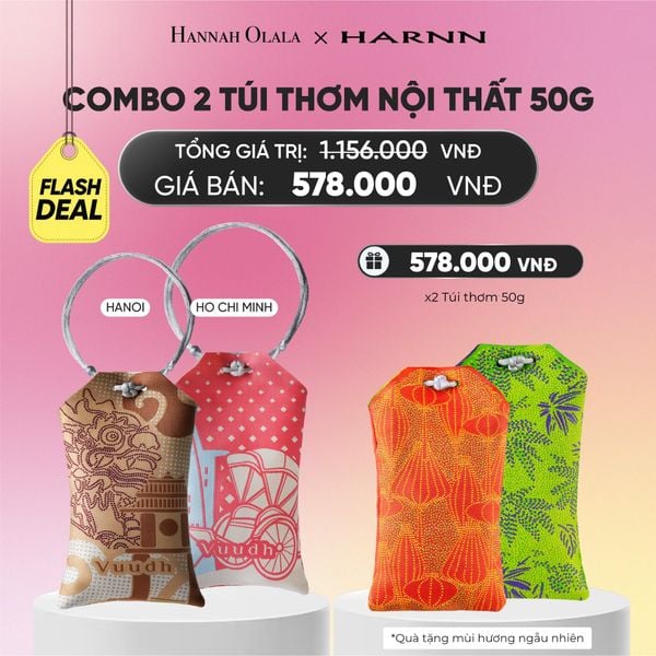  [MUA 2 TẶNG 2] COMBO TÚI THƠM NỘI THẤT HARNN 50G - FLASH DEAL_A1452 