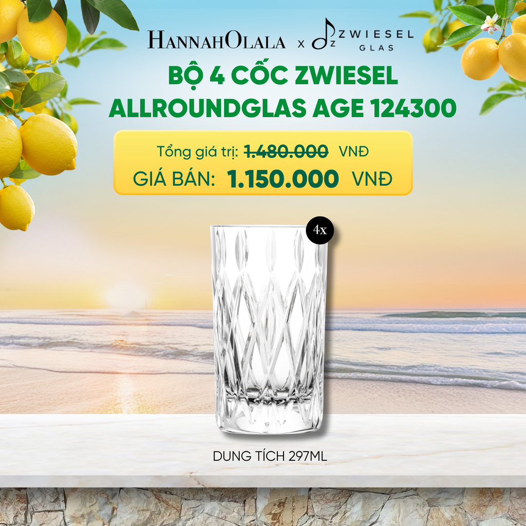  BỘ 4 CỐC ZWIESEL ALLROUNDGLAS - A2159 