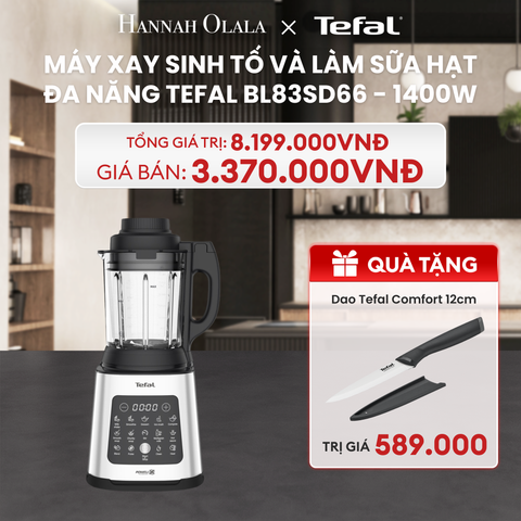  DEAL 8: MÁY XAY SINH TỐ VÀ LÀM SỮA HẠT ĐA NĂNG TEFAL BL83SD66 - 1400W 