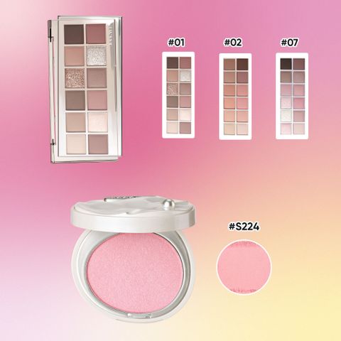  COMBO 2: BẢNG PHẤN MẮT 12 Ô + PHẤN MÁ HỒNG NGỌC TRAI - A3501 