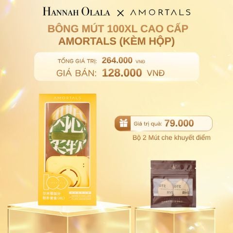  DEAL 8: BÔNG MÚT VÀNG CAO CẤP AMORTALS (KÈM HỘP) 