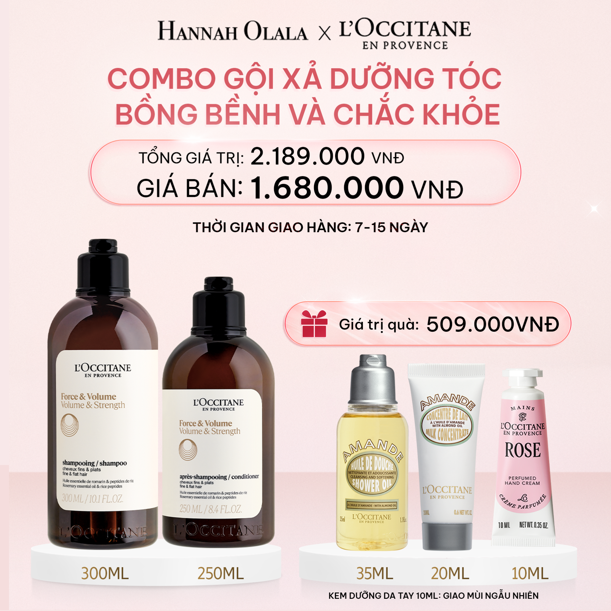  E735_DEAL 8: COMBO GỘI XẢ DƯỠNG TÓC BỒNG BỀNH VÀ CHẮC KHỎE 