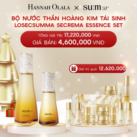  A316_DEAL 11: BỘ NƯỚC THẦN HOÀNG KIM TÁI SINH SU:M37 LOSECSUMMA SECREMA ESSENCE SET 
