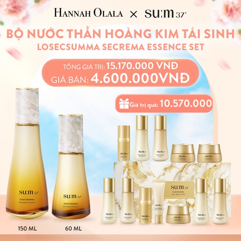  A801_DEAL32: BỘ NƯỚC THẦN HOÀNG KIM TÁI SINH SU:M37 LOSECSUMMA SECREMA ESSENCE SET 