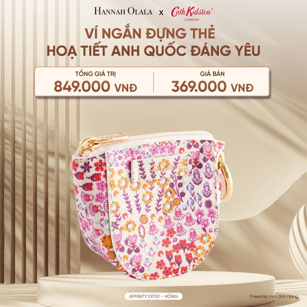  DEAL 12: VÍ NGẮN ĐỰNG TIỀN CATH KIDSTON HOẠ TIẾT ANH QUỐC ĐÁNG YÊU 