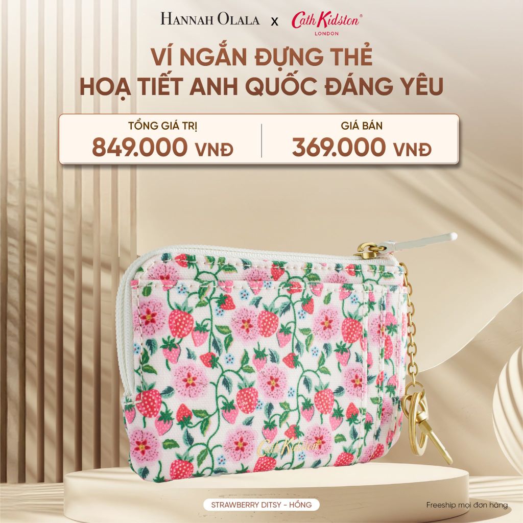  DEAL 12: VÍ NGẮN ĐỰNG TIỀN CATH KIDSTON HOẠ TIẾT ANH QUỐC ĐÁNG YÊU 