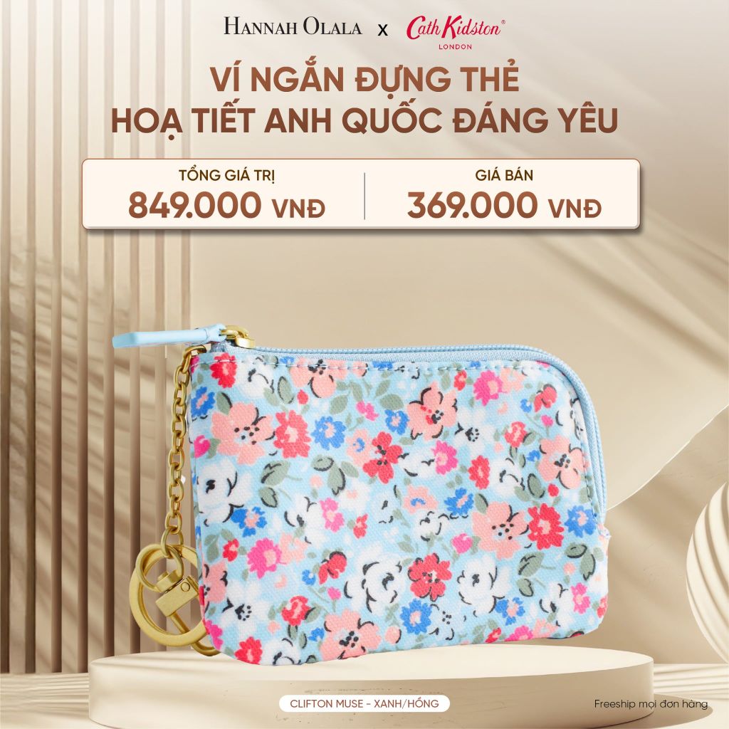  DEAL 12: VÍ NGẮN ĐỰNG TIỀN CATH KIDSTON HOẠ TIẾT ANH QUỐC ĐÁNG YÊU 