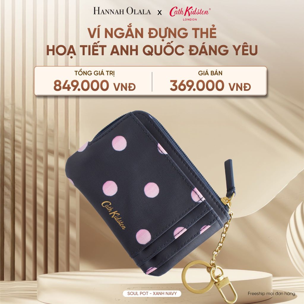  DEAL 12: VÍ NGẮN ĐỰNG TIỀN CATH KIDSTON HOẠ TIẾT ANH QUỐC ĐÁNG YÊU 