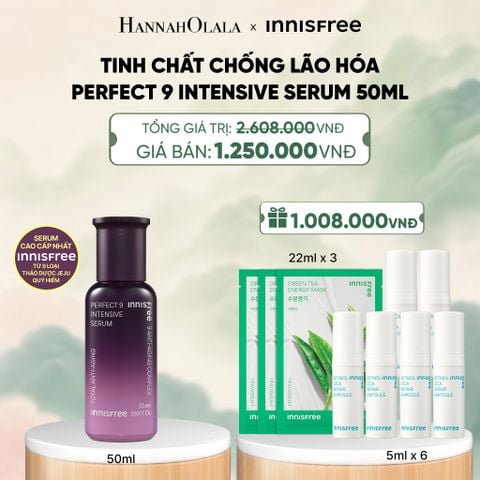  TINH CHẤT HỖ TRỢ CẢI THIỆN LÃO HÓA INNISFREE PERFECT 9 INTENSIVE SERUM 50ML - A2187 