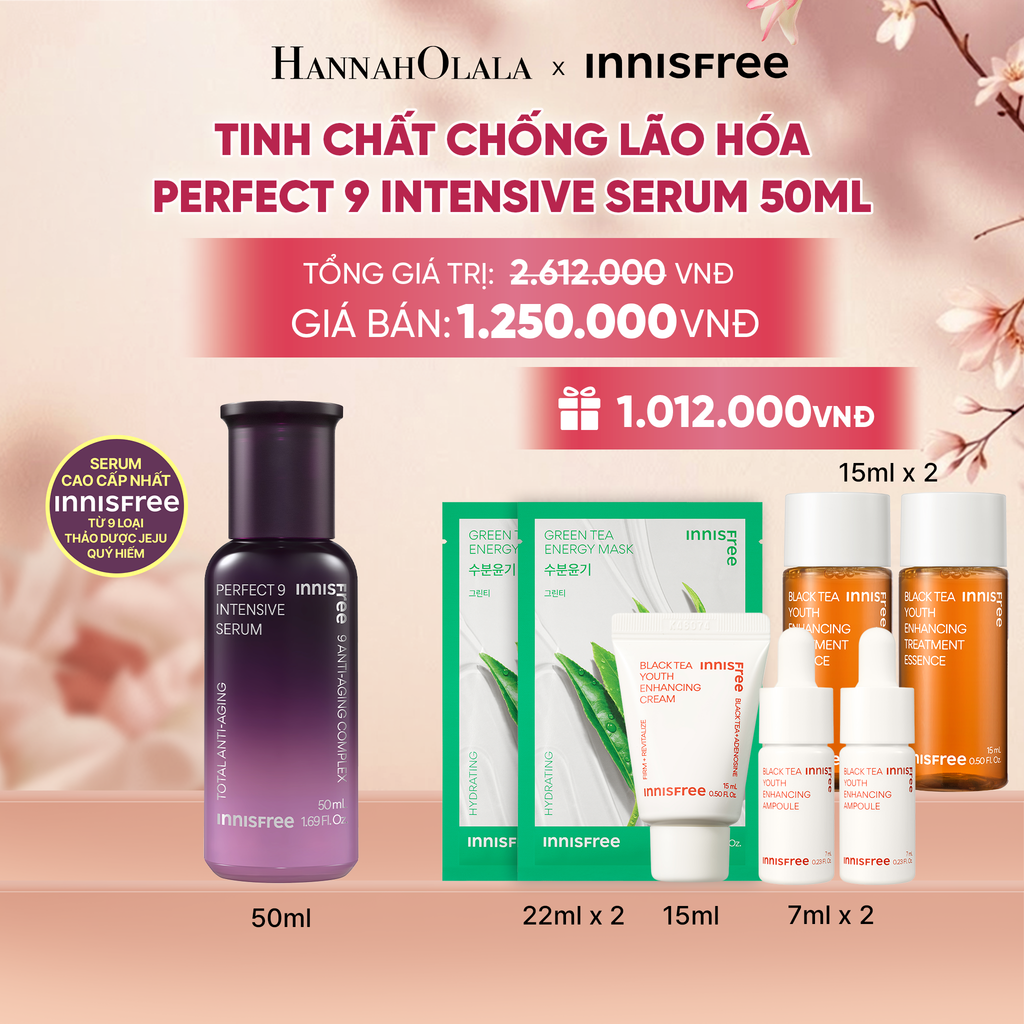  TINH CHẤT NGĂN NGỪA LÃO HÓA INNISFREE PERFECT 9 INTENSIVE SERUM 50ML - A1670 