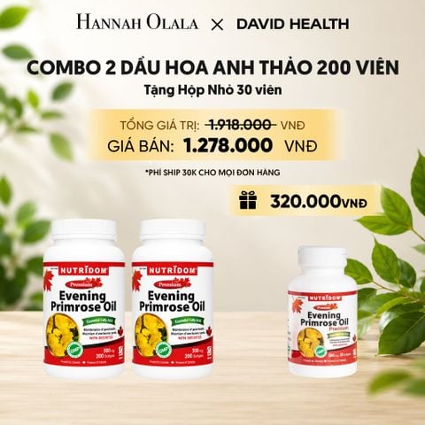  [FLASH DEAL] MUA 2 HỘP DẦU HOA ANH THẢO CHIỀU (200 VIÊN) - TẶNG 1 HỘP DẦU HOA ANH THẢO (30 VIÊN) 