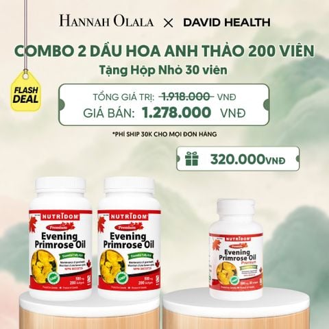  [FLASH DEAL] MUA 2 HỘP DẦU HOA ANH THẢO CHIỀU (200 VIÊN) - TẶNG 1 HỘP DẦU HOA ANH THẢO (30 VIÊN) - DEAL 1 