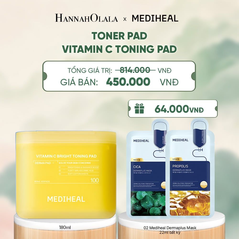  MEDIHEAL BỘ SẢN PHẨM TONER PAD 170ML - A1462 