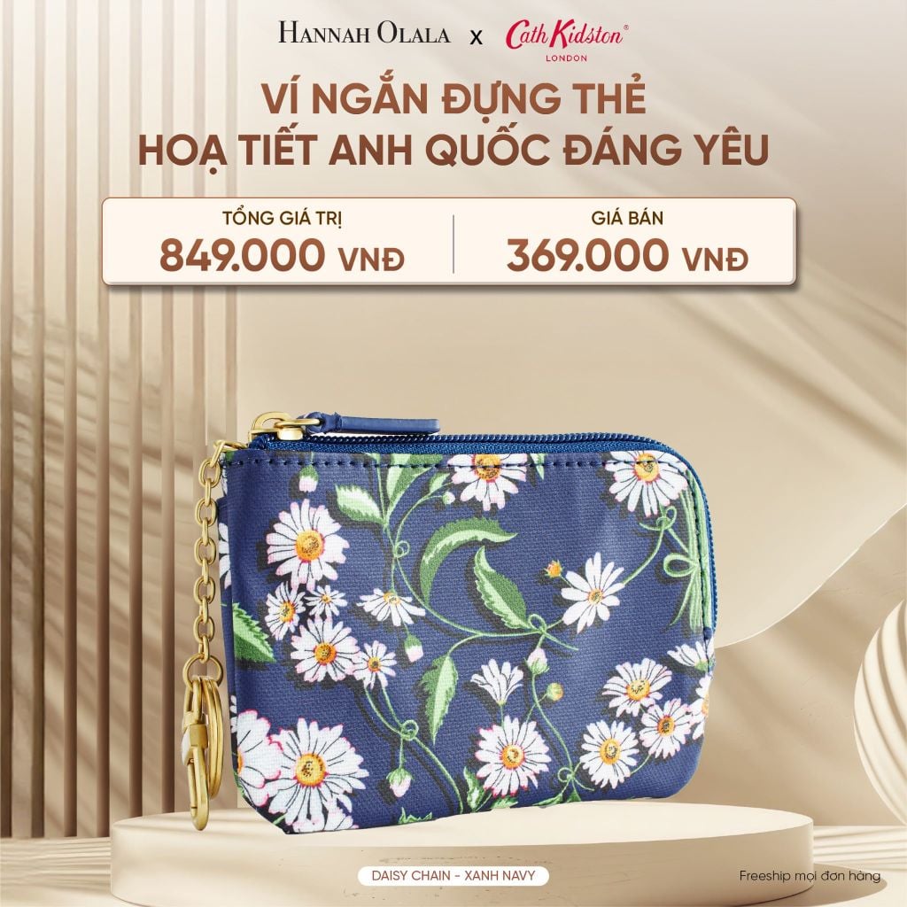  DEAL 12: VÍ NGẮN ĐỰNG TIỀN CATH KIDSTON HOẠ TIẾT ANH QUỐC ĐÁNG YÊU 