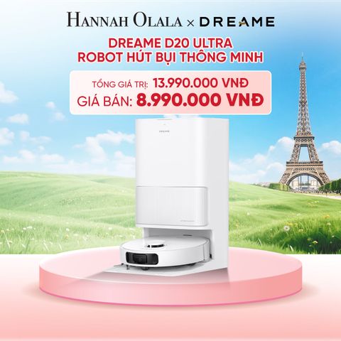  DREAME D20 ULTRA ROBOT HÚT BỤI THÔNG MINH LỰC HÚT 13.000PA TRẠM SẠC ĐA NĂNG RẢNH TAY ĐẾN 100 NGÀY BH 24 THÁNG - B11 