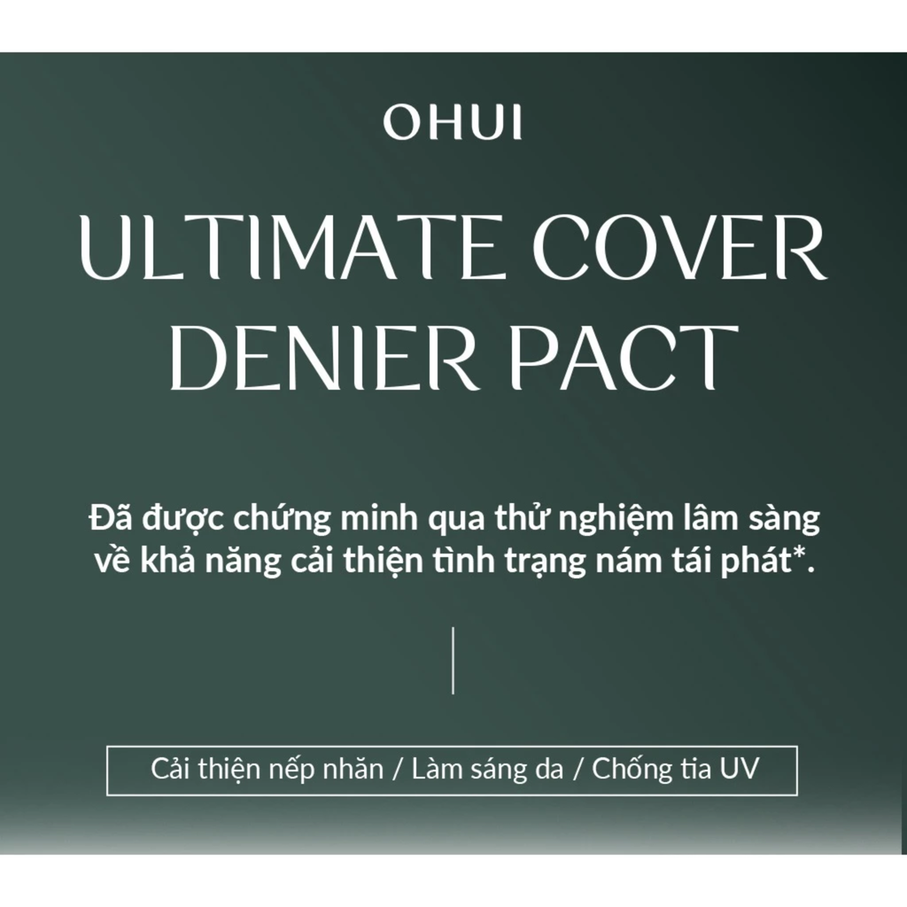  KEM NỀN DẠNG NÉN GIÀU DƯỠNG CHẤT OHUI ULTIMATE COVER DENIER PACT SPF50+/PA+++ - A379 