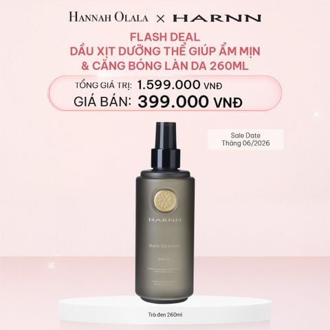  E457_DEAL 12: [FLASH DEAL] DẦU XỊT DƯỠNG THỂ GIÚP ẨM MỊN VÀ CĂNG BÓNG LÀN DA 260ML (Sale Date Tháng 06/2026) 