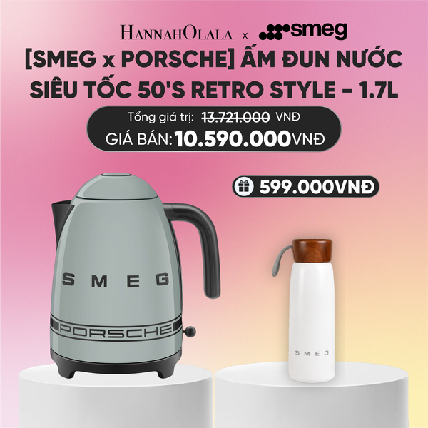  ẤM ĐUN NƯỚC SIÊU TỐC SMEG X PORSCHE KLF03PSGEU - 1.7L 