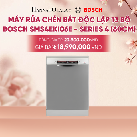  MÁY RỬA CHÉN BÁT ĐỘC LẬP 13 BỘ BOSCH SMS4EKI06E - A2254 