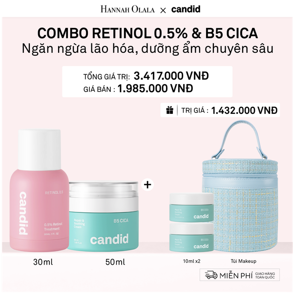  DEAL 12: RETINOL 0.5 30ML & B5 CICA 50ML BỘ ĐÔI CHỐNG LÃO HÓA VÀ DƯỠNG ẨM PHỤC HỒI CHUYÊN SÂU 