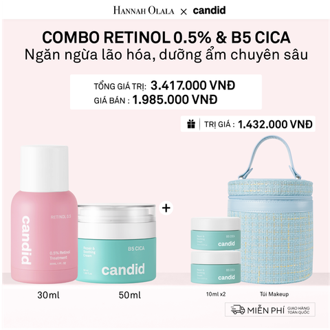  DEAL 12: RETINOL 0.5 30ML & B5 CICA 50ML BỘ ĐÔI CHỐNG LÃO HÓA VÀ DƯỠNG ẨM PHỤC HỒI CHUYÊN SÂU 