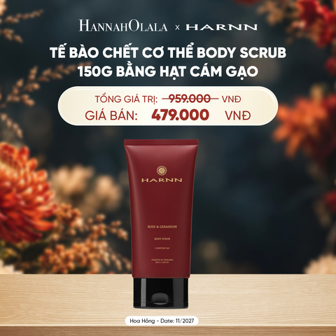  TẨY TẾ BÀO CHẾT CƠ THỂ BODY SCRUB 150G BẰNG HẠT CÁM GẠO HƯƠNG TINH DẦU THIÊN NHIÊN - A4059 