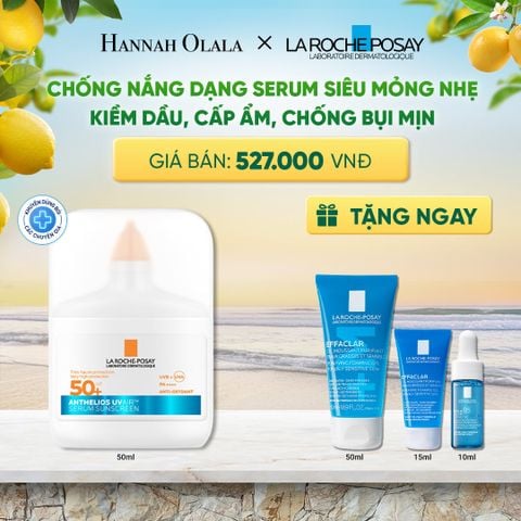  [MỚI] CHỐNG NẮNG DẠNG SERUM SIÊU MỎNG NHẸ KIỀM DẦU 16H CẤP ẨM 24H CHỐNG BỤI MỊN ANTHELIOS UVAIR SPF50+ 50ml DEAL 12: 