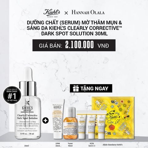  DƯỠNG CHẤT (SERUM) VITAMIN C GIÚP DA TRÔNG CĂNG BÓNG SAU 7 NGÀY KIEHL'S CLEARLY CORRECTIVE™ DARK SPOT SOLUTION 30ML 