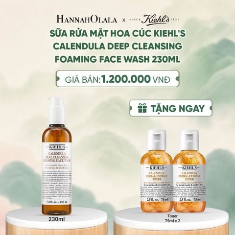  SỮA RỬA MẶT HOA CÚC KIEHL'S CALENDULA DEEP CLEANSING FOAMING FACE WASH 230ML - A127 