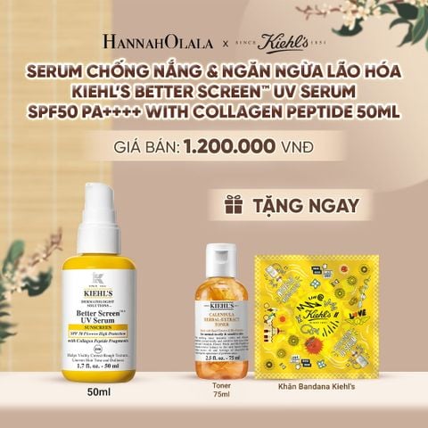  SERUM CHỐNG NẮNG & NGĂN NGỪA LÃO HÓA KIEHL'S BETTER SCREEN™ UV SERUM SPF50 PA++++ WITH COLLAGEN PEPTIDE 50ML - A297 