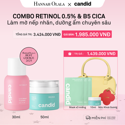  RETINOL 0.5 & B5 CICA BỘ ĐÔI LÀM MỜ NẾP NHĂN VÀ DƯỠNG ẨM PHỤC HỒI CHUYÊN SÂU - DEAL 12 