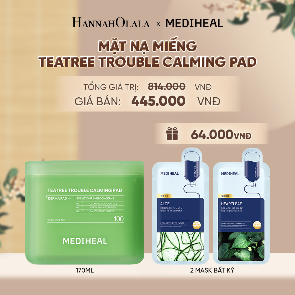  MEDIHEAL BỘ SẢN PHẨM TONER PAD 170ML - A1673 