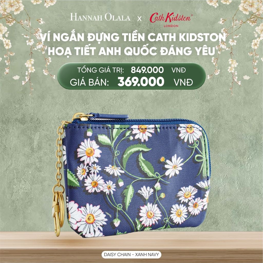  DEAL 12: VÍ NGẮN ĐỰNG TIỀN CATH KIDSTON HOẠ TIẾT ANH QUỐC ĐÁNG YÊU 