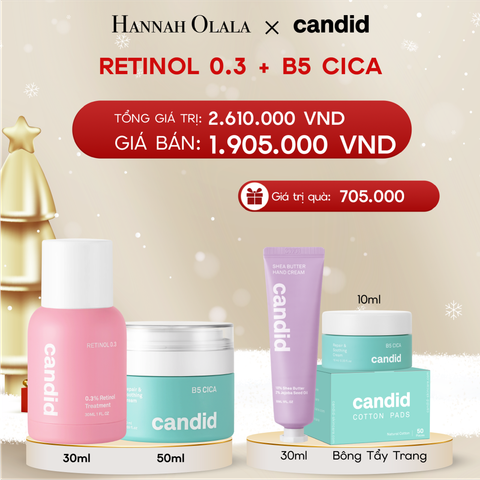  DEAL 12: RETINOL 0.3 & B5 CICA BỘ ĐÔI LÀM MỜ NẾP NHĂN VÀ DƯỠNG ẨM PHỤC HỒI CHUYÊN SÂU 