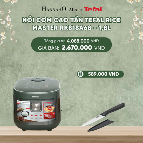  DEAL 5.2: NỒI CƠM CAO TẦN TEFAL RICE MASTER RK818A68 - 1.8L 