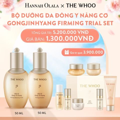  A918_DEAL12: BỘ DƯỠNG DA ĐÔNG Y NÂNG CƠ WHOO GONGJINHYANG FIRMING TRIAL SET 