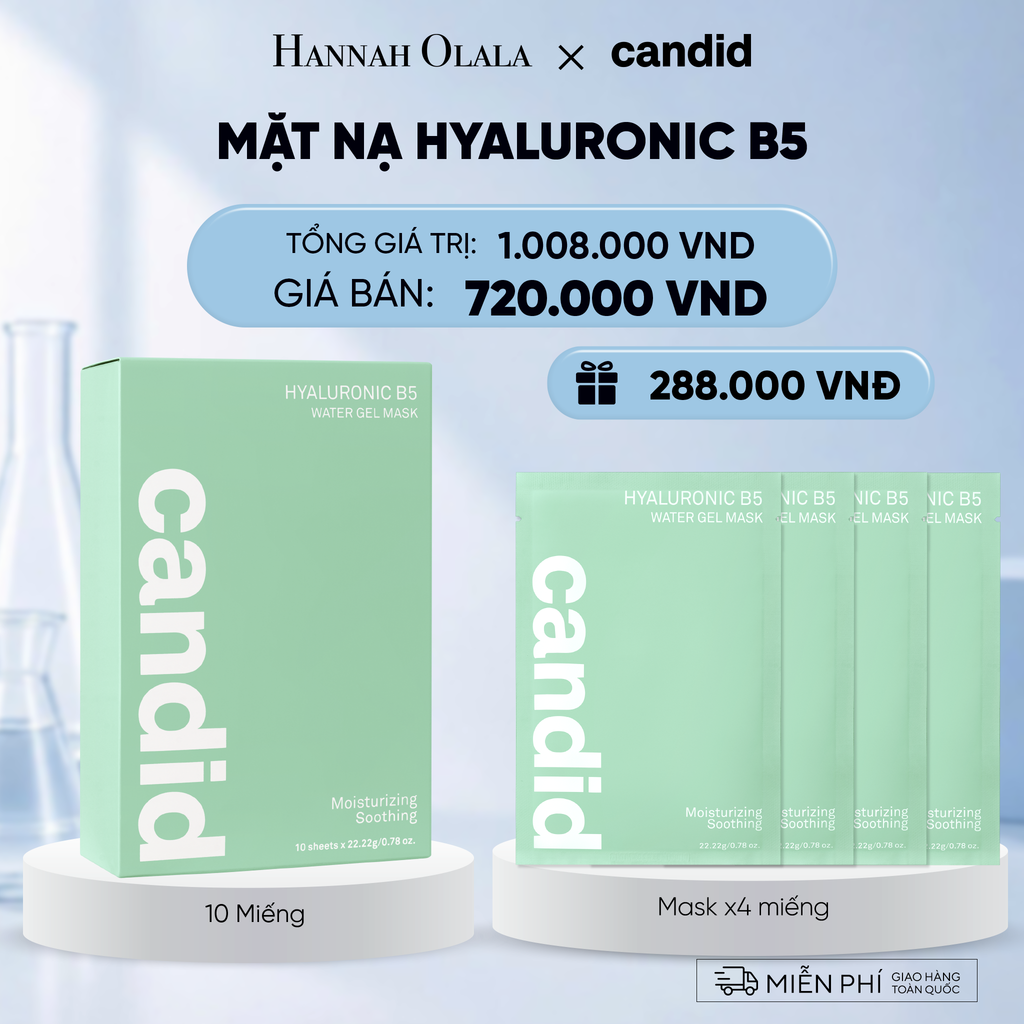  HỘP 10 MIẾNG MẶT NẠ CẤP ẨM B5 DEAL 12: 