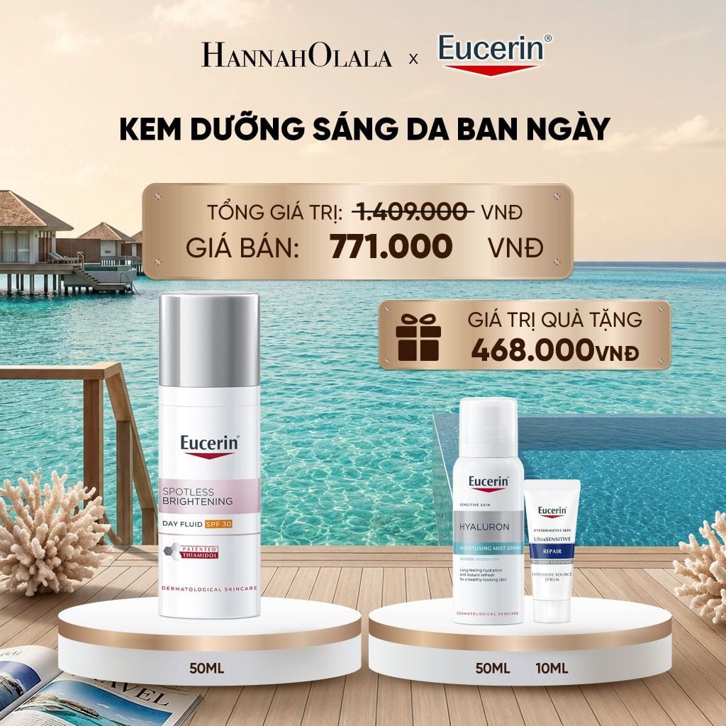  KEM DƯỠNG NGÀY GIẢM THÂM NÁM & SÁNG DA EUCERIN SPOTLESS BRIGHTENING SPF30 50ML_ D666 
