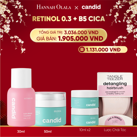  DEAL 11: RETINOL 0.3 & B5 CICA BỘ ĐÔI LÀM MỜ NẾP NHĂN VÀ DƯỠNG ẨM PHỤC HỒI CHUYÊN SÂU 