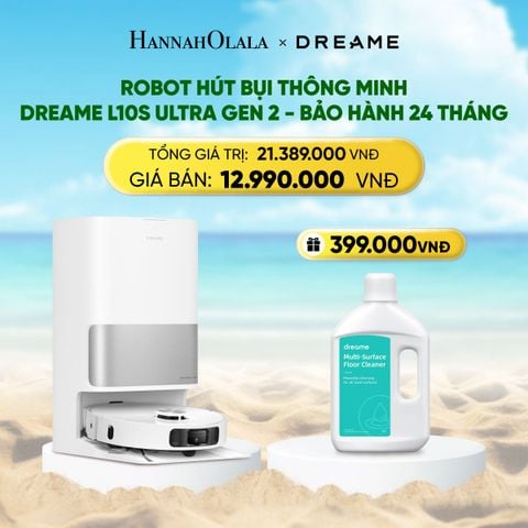  DEAL 9: DREAME L10S ULTRA GEN 2 ROBOT HÚT BỤI THÔNG MINH GIẺ LAU XOAY MỞ RỘNG ĐẾN 4CM BH 24 THÁNG 