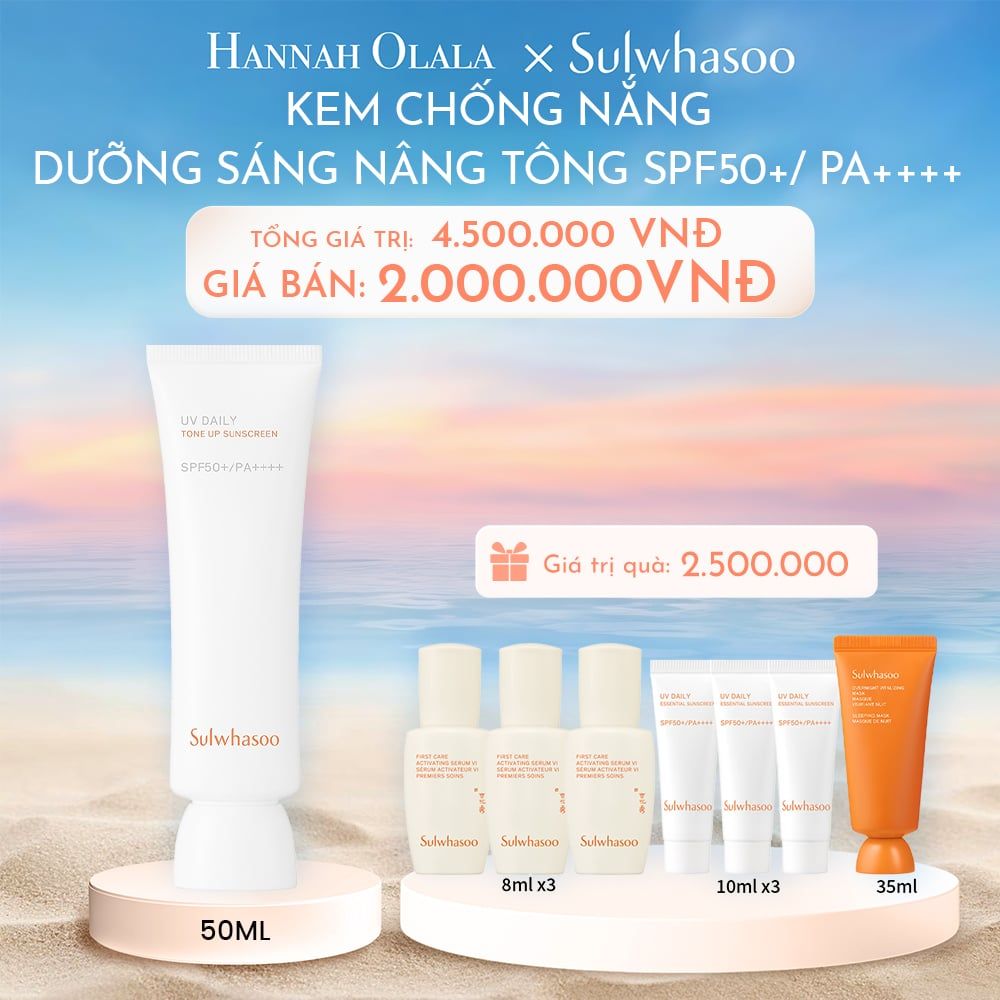  C65_DEAL 12: KEM CHỐNG NẮNG NÂNG TÔNG DAILY TONEUP SUNSCREEN 50ML SPF50+/ PA ++++ 
