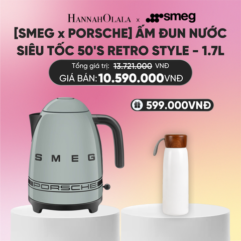  ẤM ĐUN NƯỚC SIÊU TỐC SMEG X PORSCHE KLF03PSGEU - 1.7L 