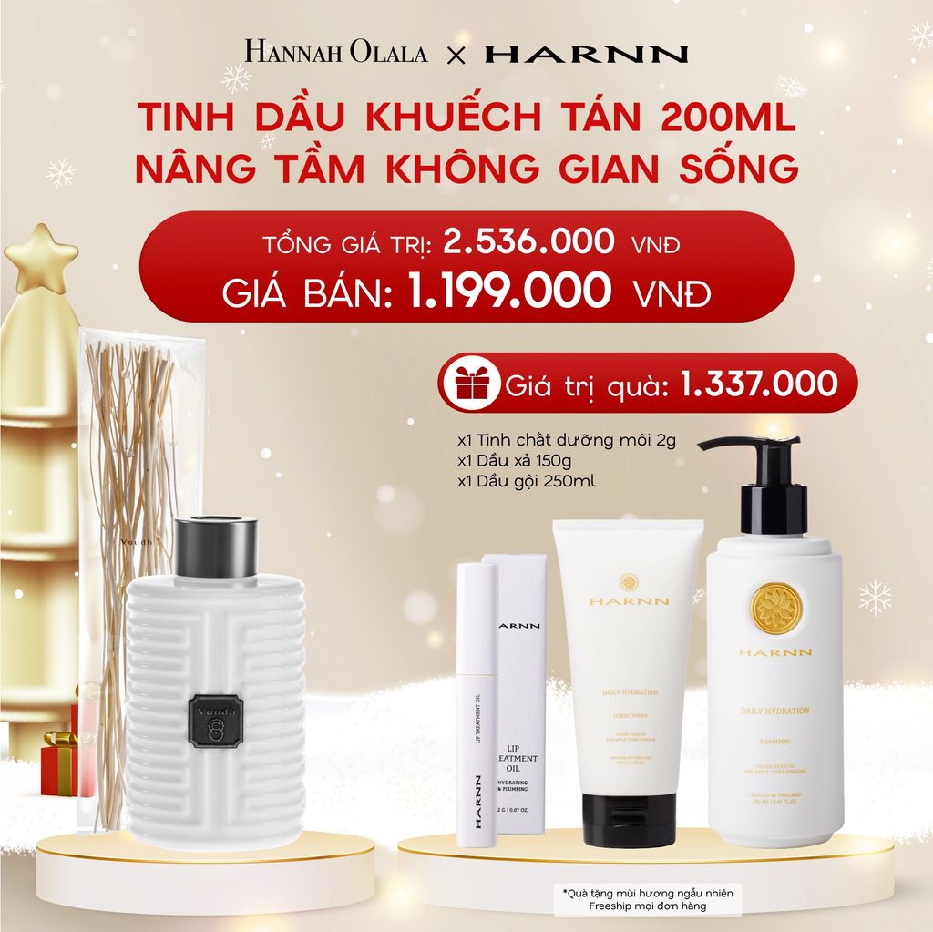  A1099_DEAL 12: TINH DẦU KHUẾCH TÁN HARNN 200ML - NÂNG TẦM KHÔNG GIAN SỐNG 