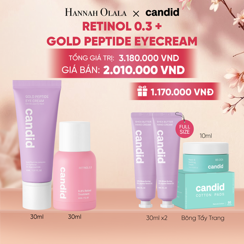  RETINOL 0.3% & GOLD PEPTIDE EYE CREAM DEAL 12: - A2077 