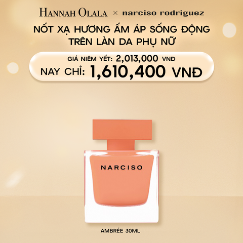  DEAL 12.1: NƯỚC HOA NỮ NARCISO RODRIGUEZ NARCISO EAU DE PARFUM AMBRÉE 30ML 
