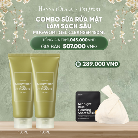  DEAL 4 : COMBO 02 I'M FROM SỮA RỬA MẶT MUGWORT GEL CLEANSER 150ML 