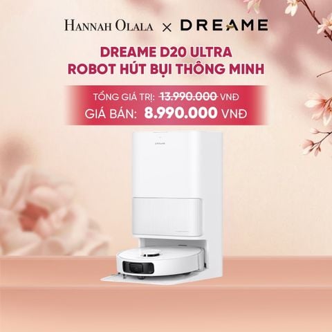  DREAME D20 ULTRA ROBOT HÚT BỤI THÔNG MINH LỰC HÚT 13.000PA TRẠM SẠC ĐA NĂNG RẢNH TAY ĐẾN 100 NGÀY BH 24 THÁNG 