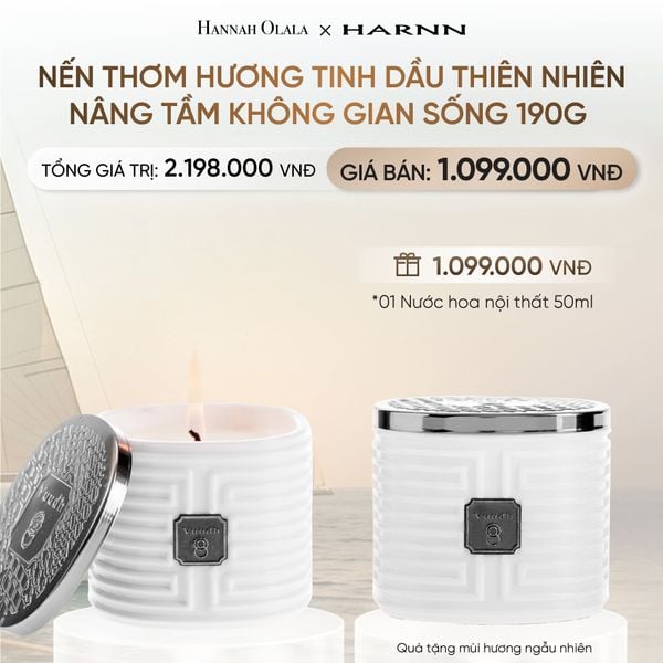  [MUA 1 TẶNG 1] NẾN THƠM 190G HƯƠNG TINH DẦU THIÊN NHIÊN - NÂNG TẦM KHÔNG GIAN SỐNG _ DEAL 12 