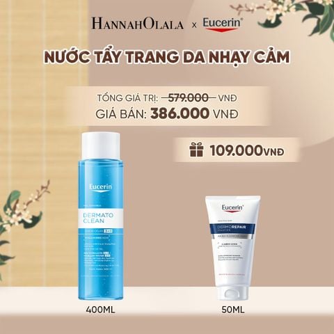  NƯỚC TẨY TRANG DỊU NHẸ CHO DA NHẠY CẢM EUCERIN DERMATO CLEAN MICELLAR 3IN1 400ML - A1212 